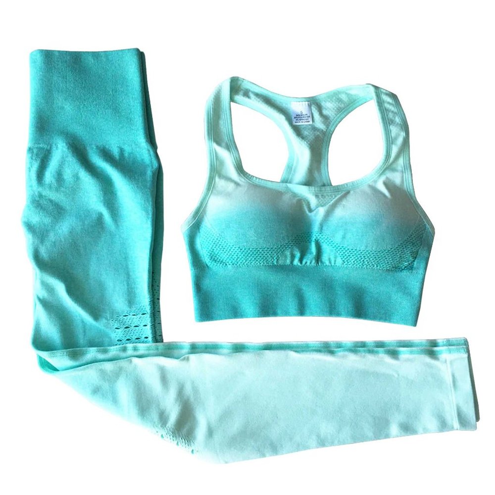 Women's 2-Piece Ombre Yoga Bra & Leggings